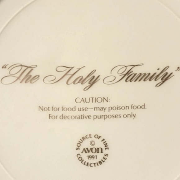 Vtg Avon 1991 "The Holy Family" Joseph Mary Jesus Manger Bethlehem - Picture 4 of 4